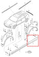 11-18 Porsche Cayenne Platinum Rear Driver Left Side Door Lower Exterior Molding - Alshned Auto Parts