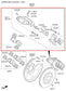 11-15 Kia Optima LX 2.4L FWD Rear Driver Left Side Brake Disc Caliper 582103Q100 - Alshned Auto Parts