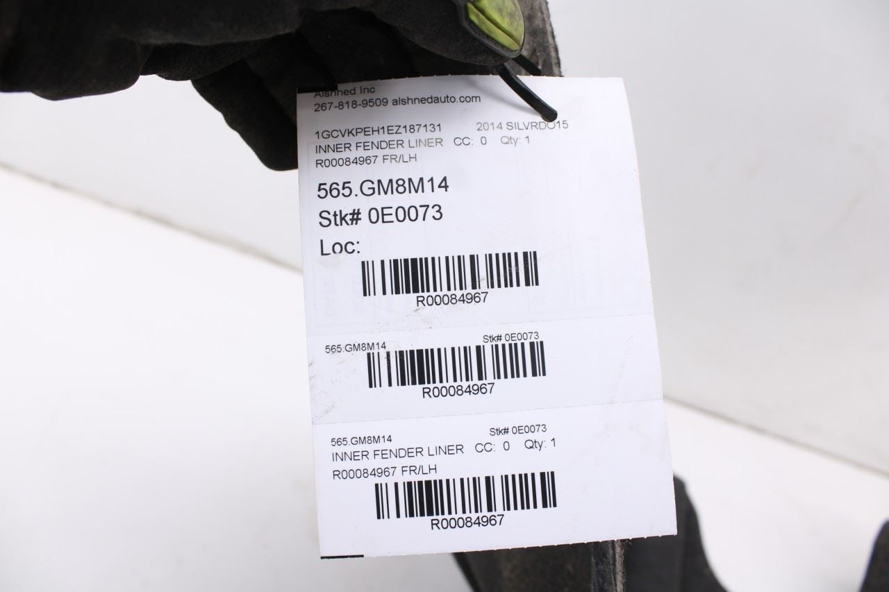 2014-15 Chevrolet Silverado 1500 Work Truck 2WT Front Left Side Wheelhouse Liner10