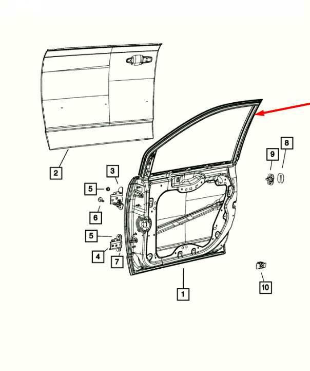2018-2020 Dodge Grand Caravan SXT Front Right Side Door Shell Panel 4894916AK - Alshned Auto Parts