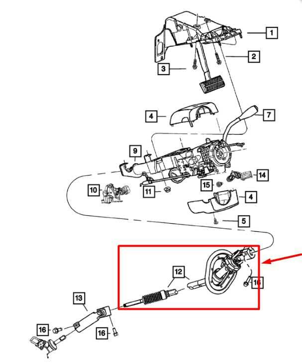 2014-2024 Ram 1500 Classic Steering Column Upper Intermediate Shaft 55057332AA1