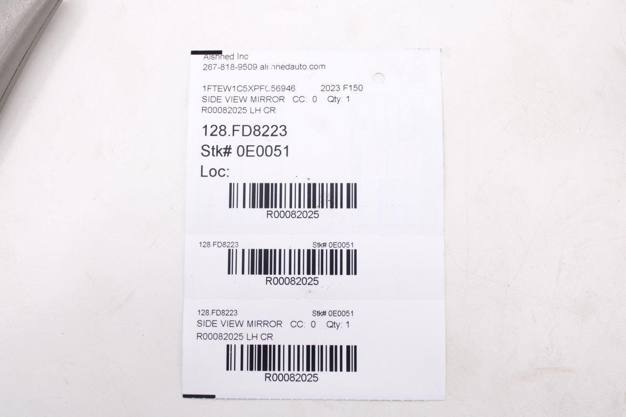 2021-25 Ford F150 XLT SuperCrew 5.0L RWD Left Side Rear View Mirror Glass *ReaD* - Alshned Auto Parts