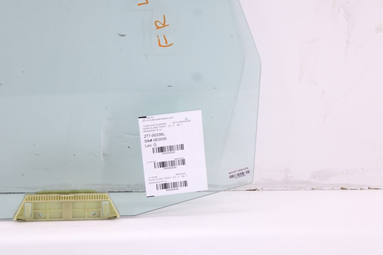 2007-2017 Jeep Wrangler Unlimited Sport Front Left Door Window Glass 55395249AB - Alshned Auto Parts