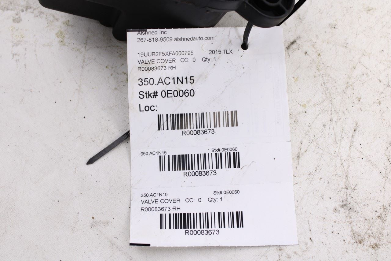 2015-20 Acura TLX Tech 3.5L Engine Rear Cylinder Head Valve Cover 12320-5J6-A0012