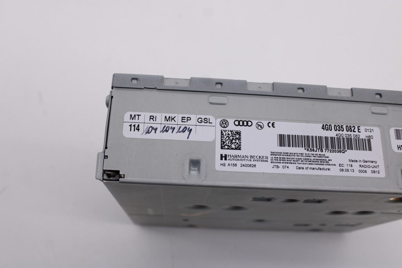 13-16 Audi S4 Premium Plus Harman Becker Satellite Radio Receiver 4G0-035-082-E7