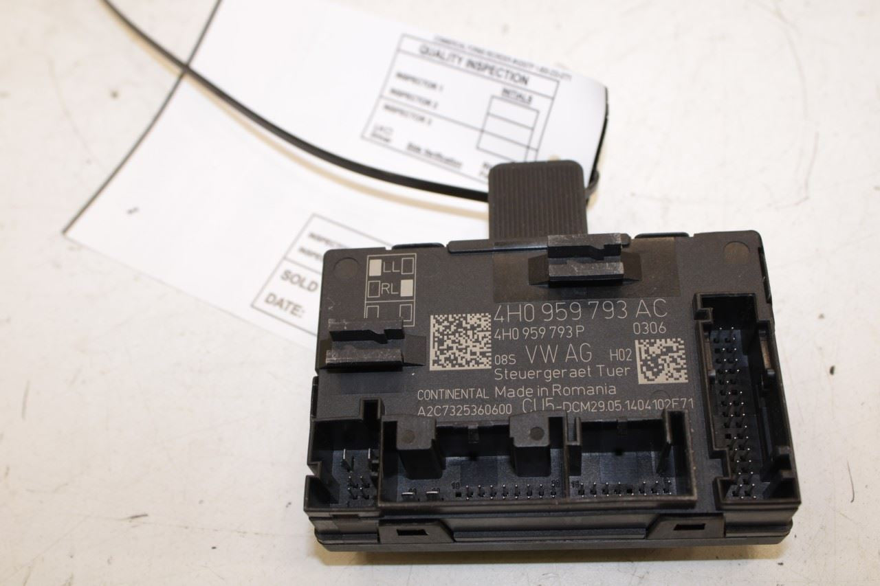 14-2018 Porsche Cayenne Platinum Front Left Side Door Control Module 4H0959793AC - Alshned Auto Parts