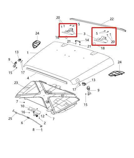 07-18 Jeep Wrangler Sport 2dr Front Right and Left Side Hood Hinge Set w/ Bolts - Alshned Auto Parts