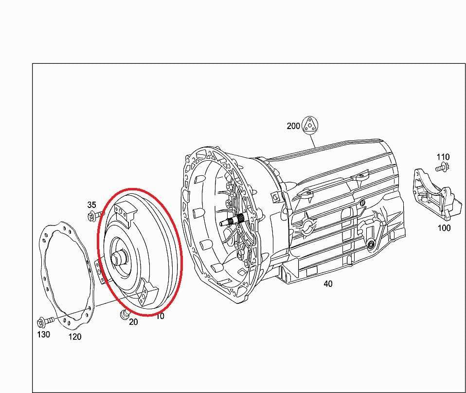 2006-2009 Mercedes-Benz CLK350 3.5L RWD Transmission Torque Converter 22125003021
