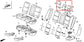 2015-16 Acura TLX Tech Rear Right Left Side and Center 2nd Row Seat Headrest Set1