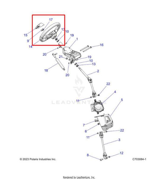 2024-2025 Polaris RZR XP 1000 Ultimate Steering Wheel 1830060 OEM - Alshned Auto Parts