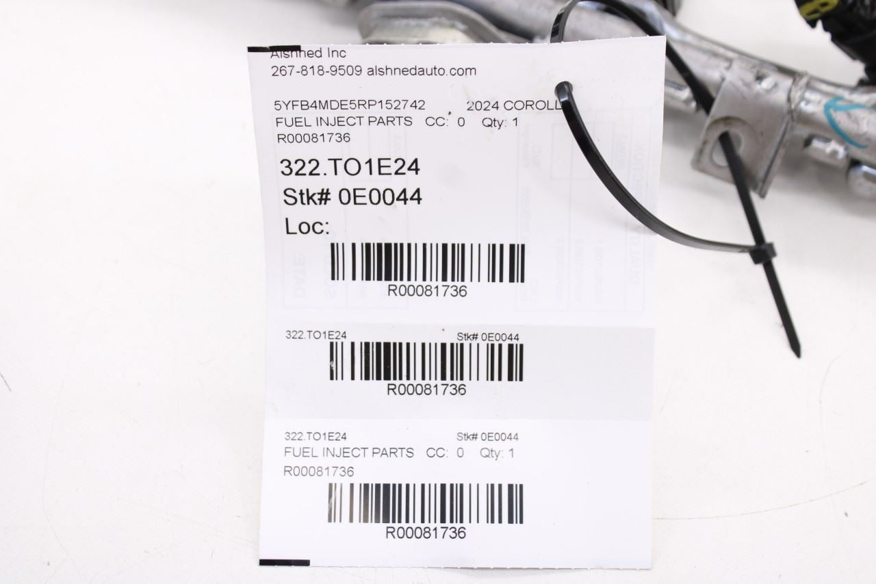 2020-2024 Toyota Corolla LE 2.0L Lower Fuel Rail with Injectors 23814-24011 OEM15