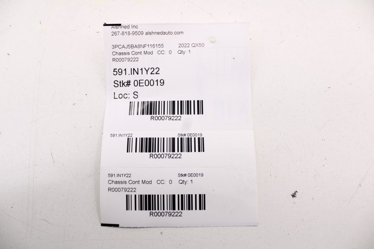 21-2025 Infiniti QX50 LUXE 6CH Can Network Gateway Control Module 284U2-HV80C - Alshned Auto Parts