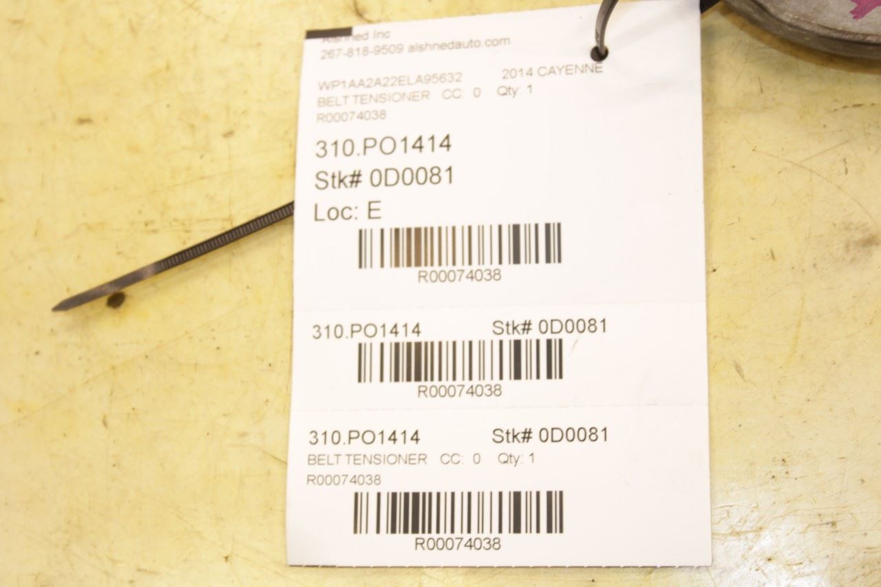 2011-2018 Porsche Cayenne Platinum 3.6L Engine Serpentine Drive Belt Tensioner - Alshned Auto Parts