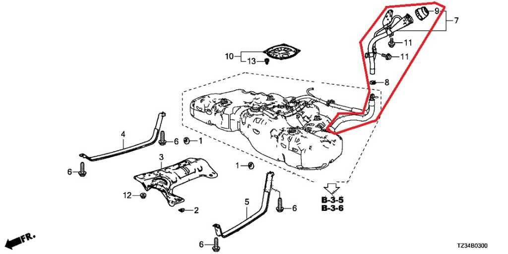 2015-2017 Acura TLX Tech 3.5L Fuel Filler Neck Hose Tube Pipe 06160-TZ3-A11 OEM1