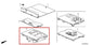 23-26 Acura Integra A-Spec Rear Cargo Tool Storage Tray Compartment Box *ReaD* - Alshned Auto Parts