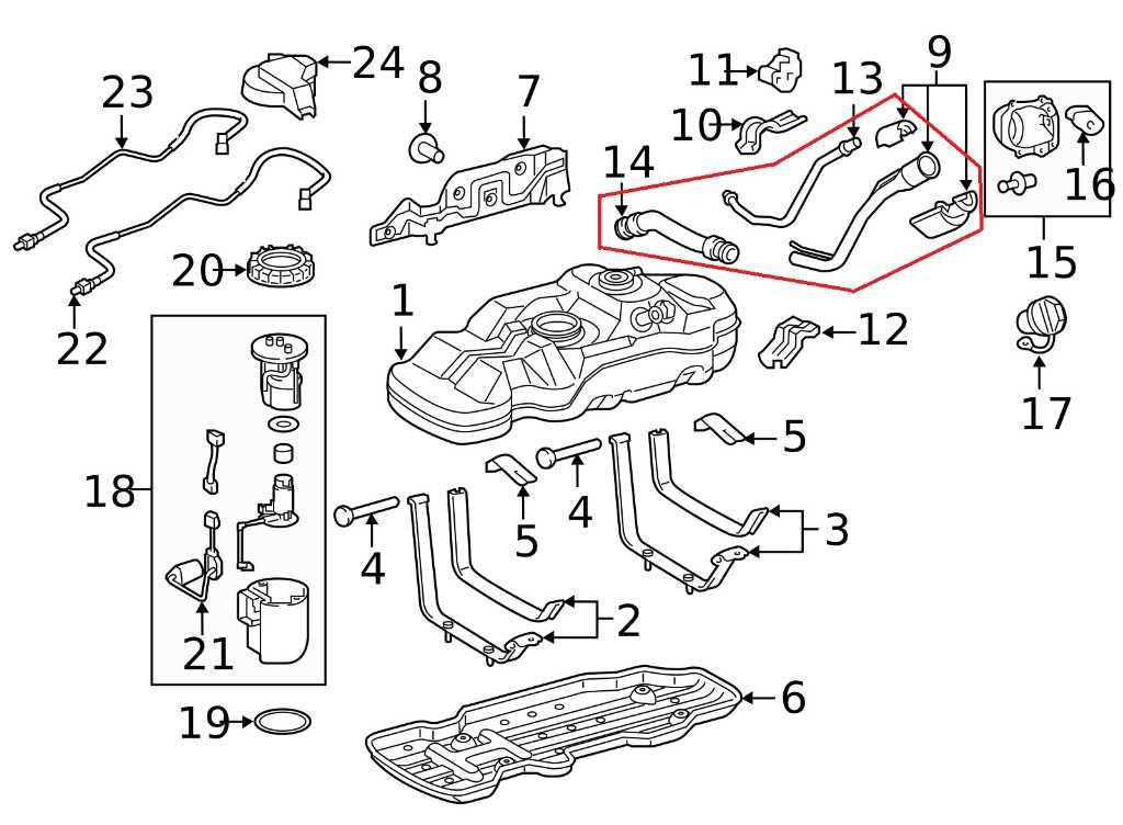 2013-2018 Toyota Tacoma Limited 3.5L Fuel Filler Neck Hose Tube Pipe 77201-04161 - Alshned Auto Parts
