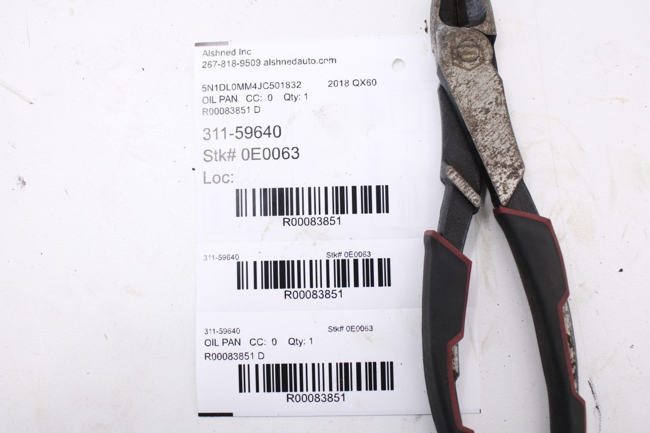 2017-24 Infiniti QX60 3.5L Engine Upper and Lower Oil Pan 11110-6KA0A OEM *ReaD*17