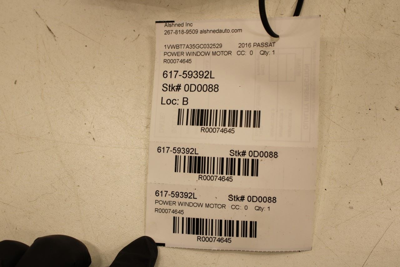 2012-2019 Volkswagen Passat SE Front Left Door Power Window Motor 3C0959793B OEM - Alshned Auto Parts