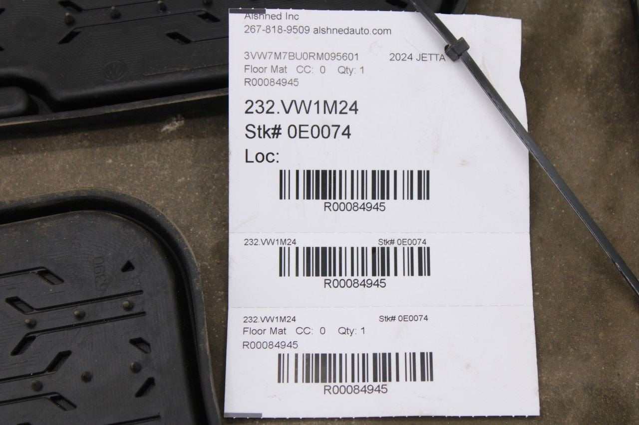 19-26 Volkswagen Jetta SE Front Rear RH Left Side All Weather Rubber Floor Mats - Alshned Auto Parts