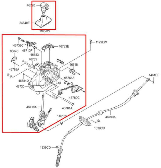 2015-2018 Kia Sorento EX 3.3L AWD Automatic Transmission Gear Shifter Lever Knob - Alshned Auto Parts
