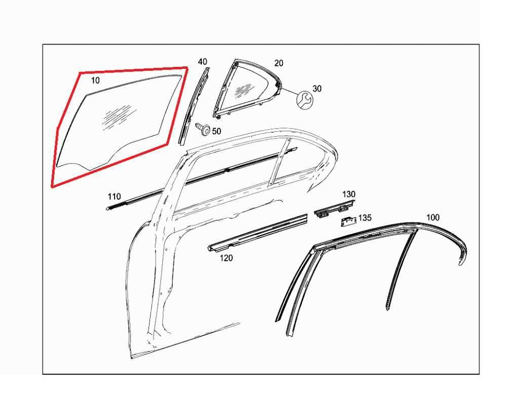 2008-2014 Mercedes-Benz C350 Sport Rear Right Door Window Glass 2047350000 OEM - Alshned Auto Parts