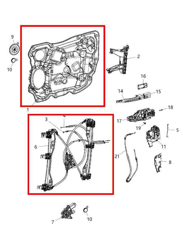 2017-2024 Chrysler Pacifica Limited Front Right Door Window Regulator w/ Carrier - Alshned Auto Parts