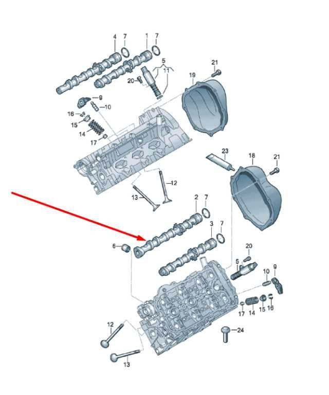 2012-2015 Audi A7 Premium 3.0L Left Side Engine Intake Camshaft 06E109101BH OEM1