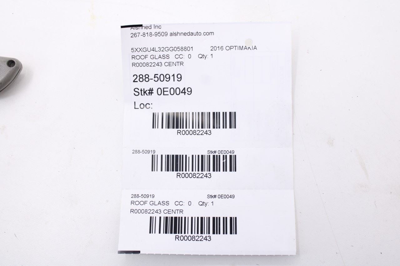 2016-2020 Kia Optima EX Center Moving Panoramic Roof Glass 81630-D4000 OEM9
