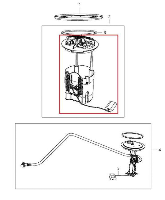 2012-2015 Dodge Durango SXT 3.6L In Tank Fuel Pump Assembly 4578815AG OEM - Alshned Auto Parts