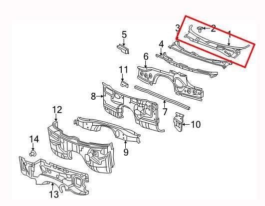 12-23 Dodge Charger GT AWD Front Windshield Cowl Vent Grille Cover Panel *ReaD* - Alshned Auto Parts