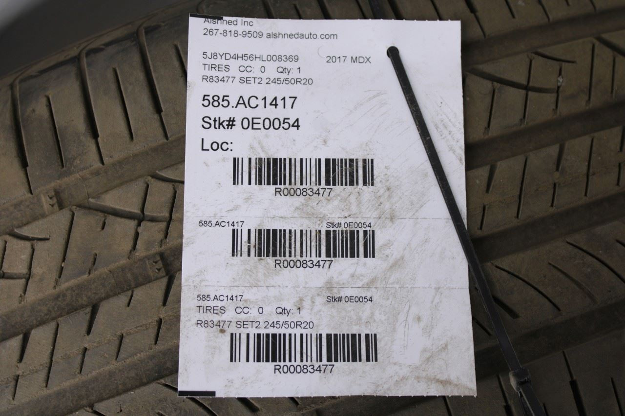 2022 Tire Hankook Ventus S1 Noble2 245/50R20 102V Set of 2 R834778