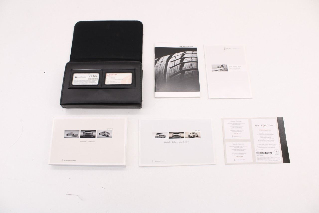 2018 Lincoln MKZ Reserve Owners Manual Set with Case JW1J-19T201-BA OEM - Alshned Auto Parts