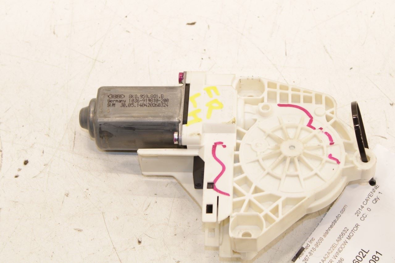 2011-2018 Porsche Cayenne Platinum Front Left Door Power Window Motor 8K0959801B - Alshned Auto Parts