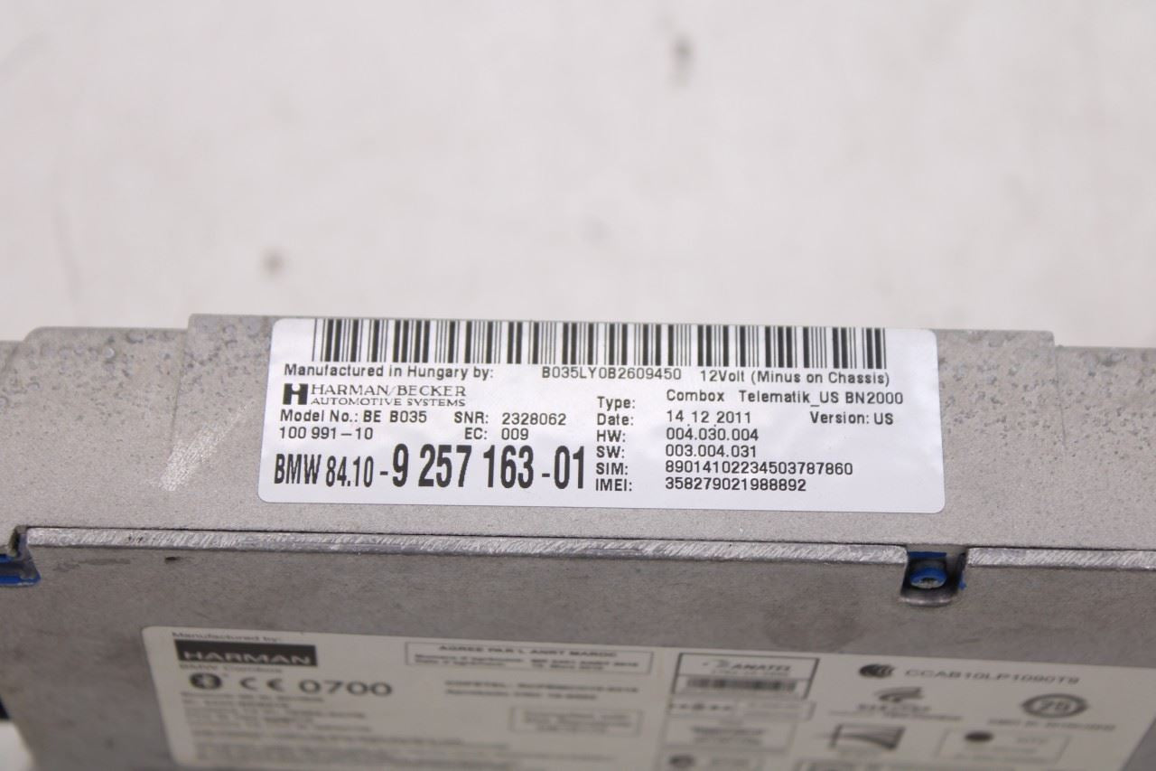 2007-2013 BMW X5 Xdrive35I Telematics Communication Computer Control Module OEM8