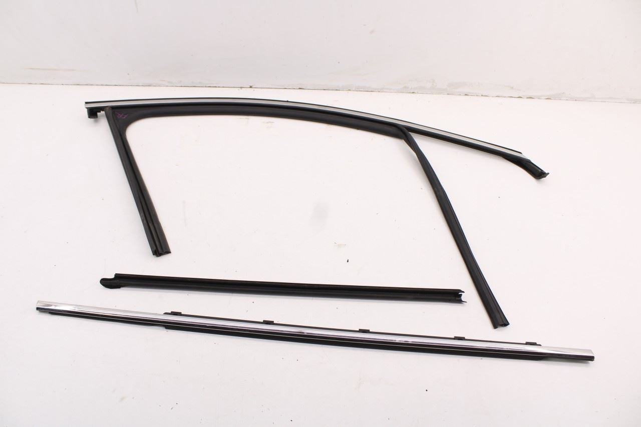 19-23 Hyundai Santa Fe SEL Front Right Door Run Channel w/ Belt Weatherstrip Set - Alshned Auto Parts