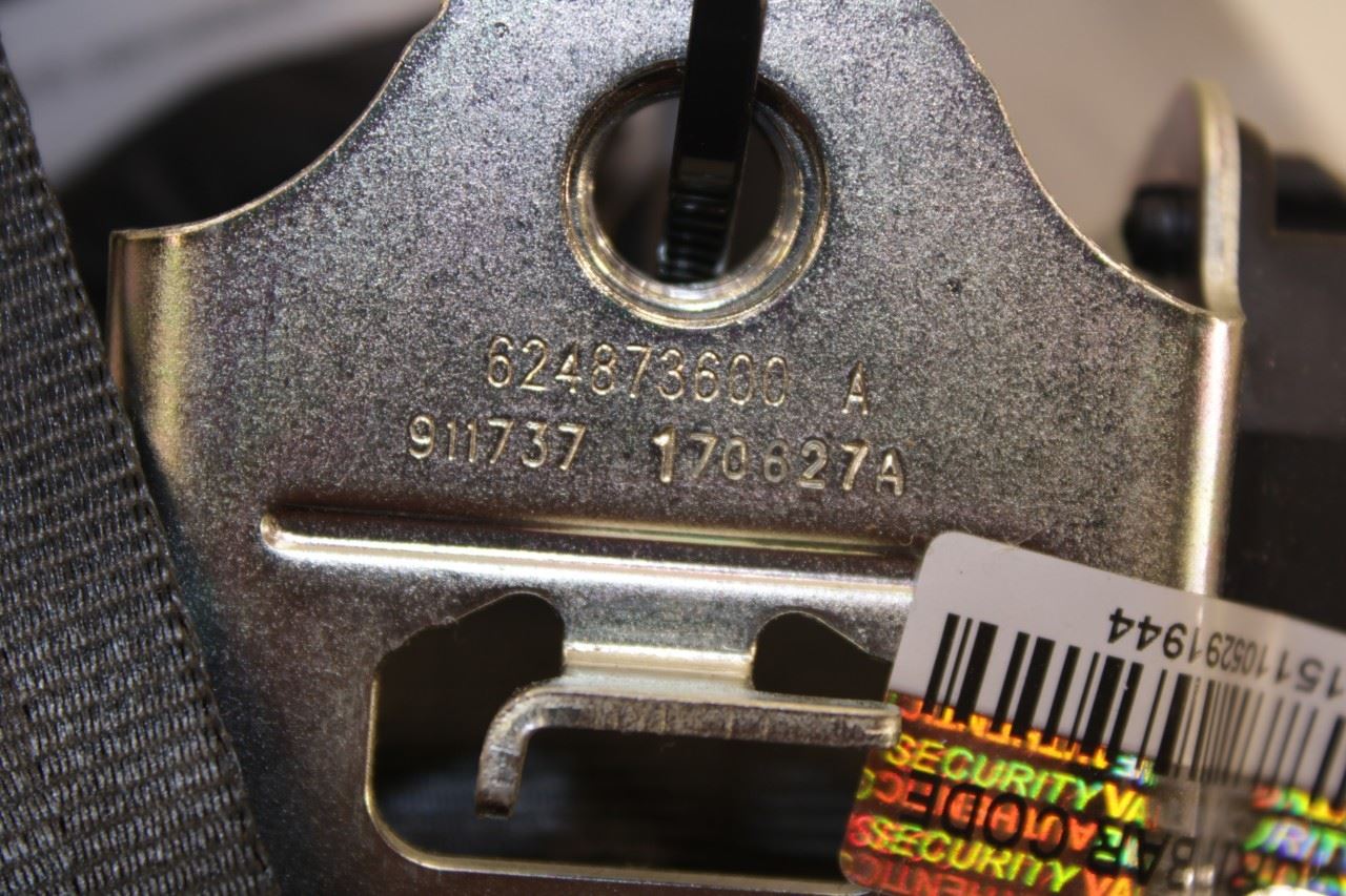 18-24 Volkswagen Atlas S 3.6L Rear Driver Left Side 3rd Row Seat Belt Retractor - Alshned Auto Parts