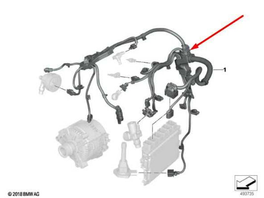 2024 BMW 430i Gran Coupe xDrive 2.0L AWD Engine Sensoric Wire Harness *ReaD* - Alshned Auto Parts