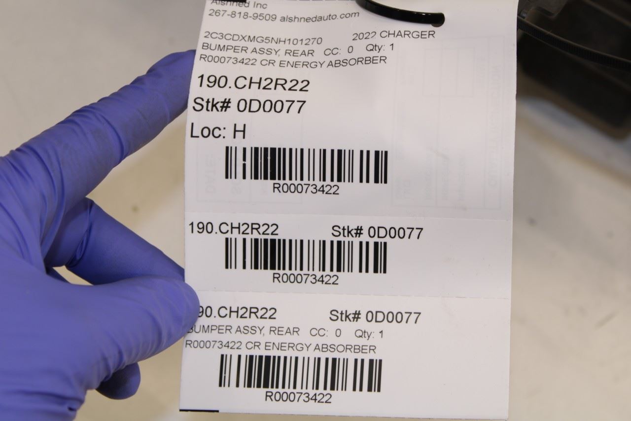 15-2023 Dodge Charger GT AWD Rear Bumper Impact Energy Absorber 68214792AC *ReaD - Alshned Auto Parts