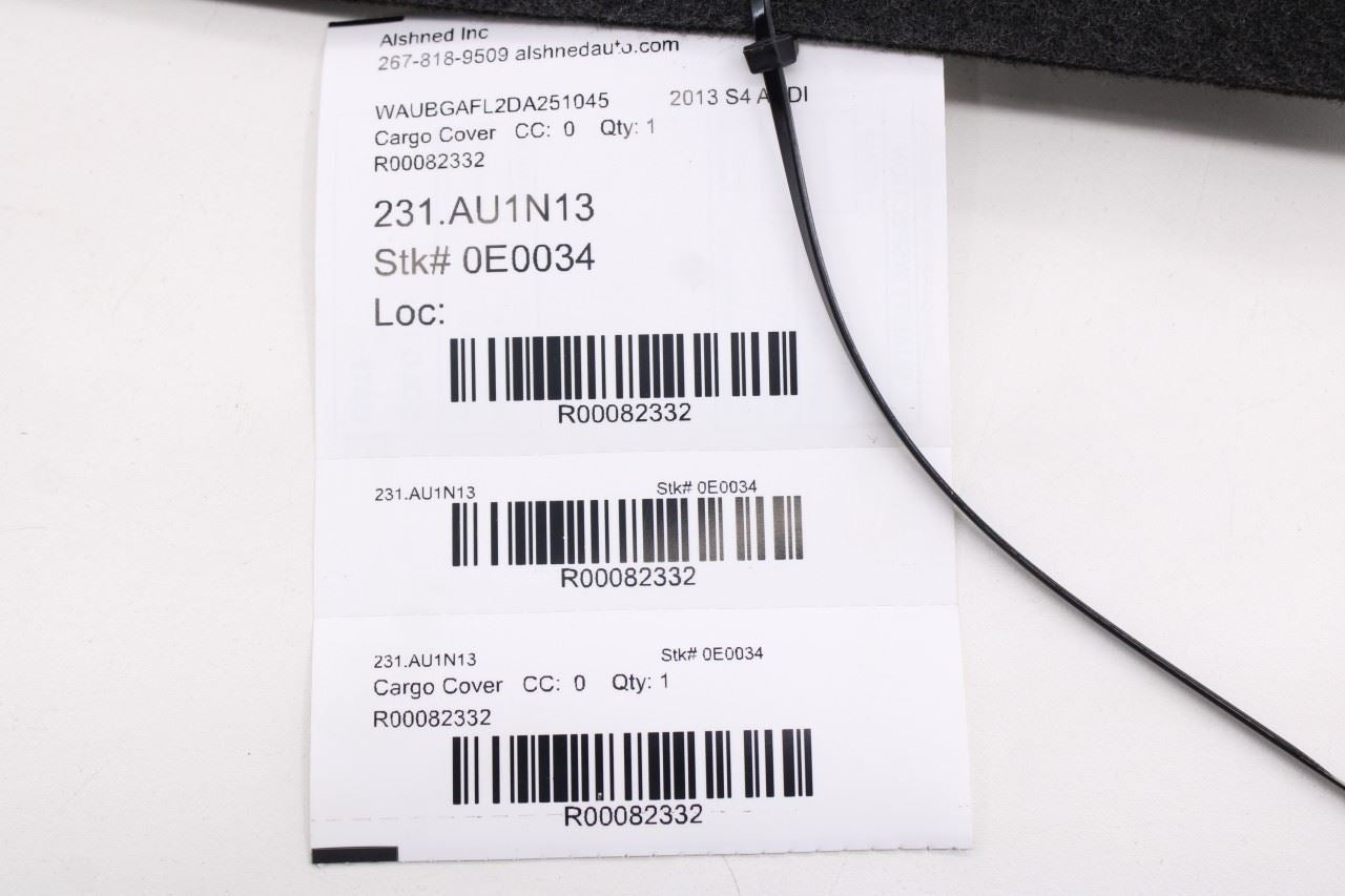 2010-2016 Audi S4 Premium Plus Rear Trunk Floor Cargo Cover Panel 8T0863463CA99