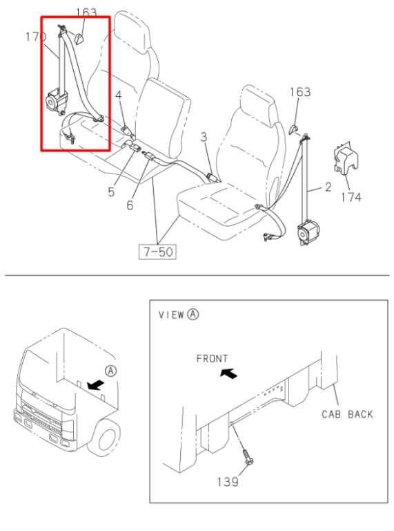12-20 Isuzu NPR HD Front Passenger Right Side Seat Belt Retractor 8-97405-180-7 - Alshned Auto Parts
