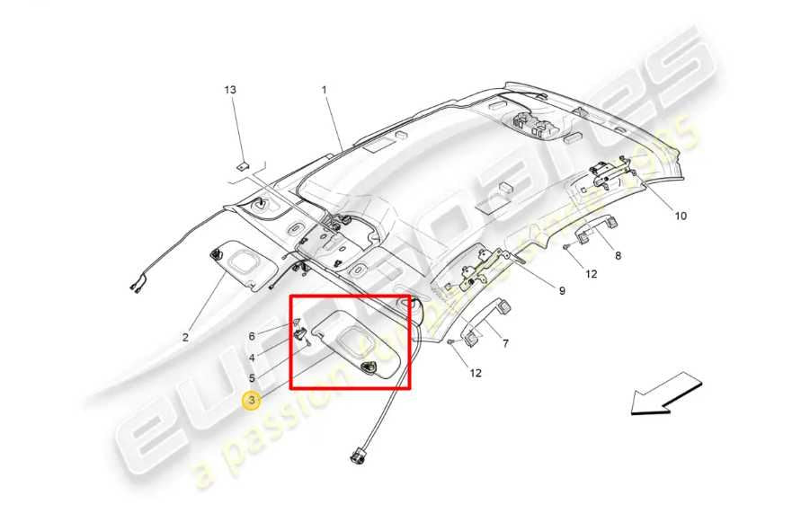 15-16 Maserati Ghibli S Q4 3.0L Front Left Side Sun Visor w/ Illuminated Mirror - Alshned Auto Parts