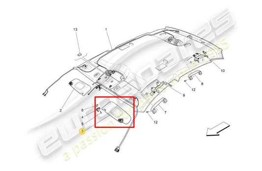 15-16 Maserati Ghibli S Q4 3.0L Front Left Side Sun Visor w/ Illuminated Mirror - Alshned Auto Parts