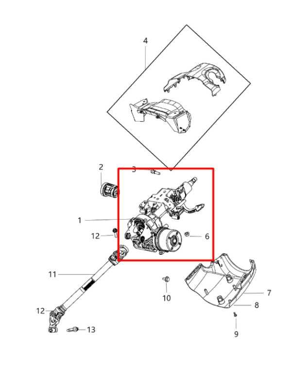 2018-2021 Jeep Compass Steering Column Assembly 68276903AH OEM - Alshned Auto Parts