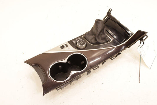 15-17 Infiniti Q50 Premium Front Center Console Shifter Bezel Trim w/ Cup Holder - Alshned Auto Parts