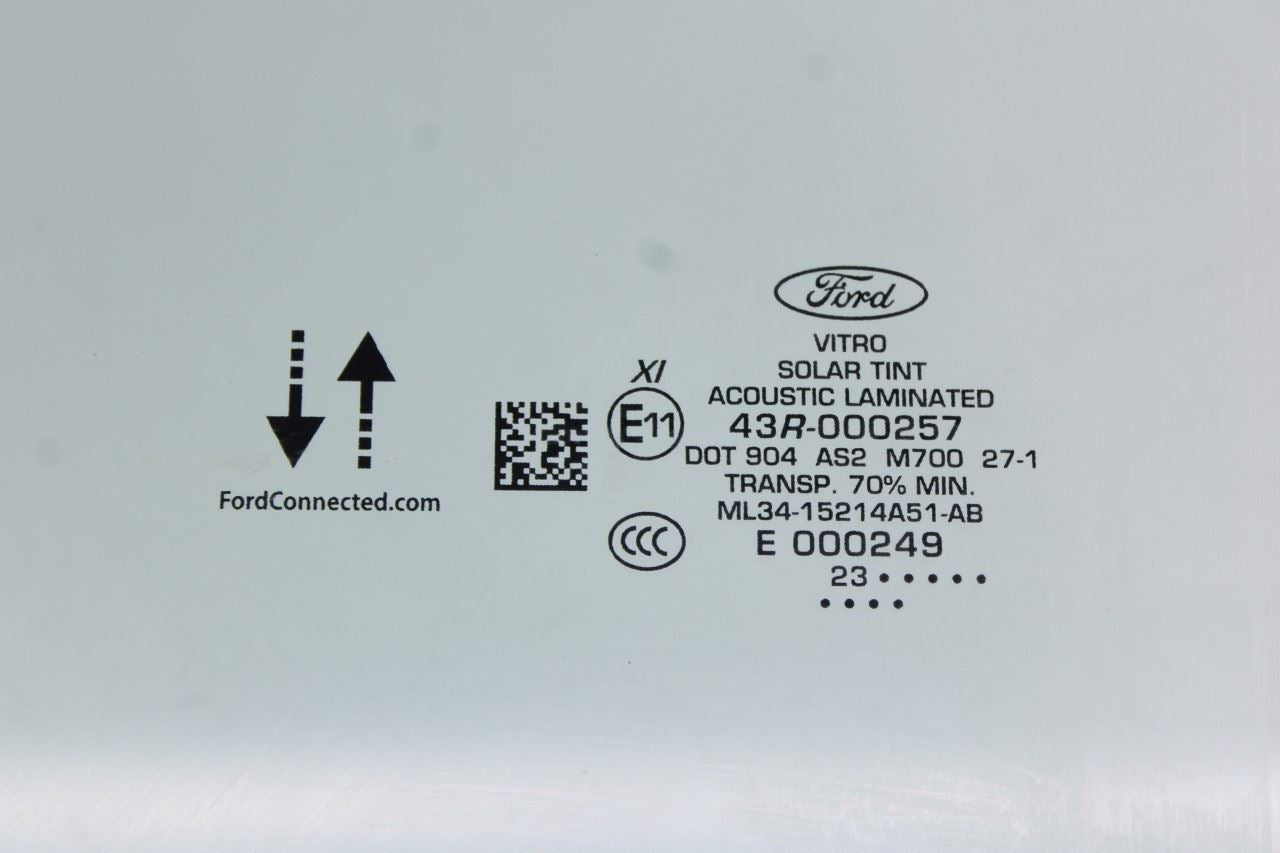 2015-2026 Ford F150 XLT SuperCrew Front Left Door Window Glass ML34-15214A51-AB4