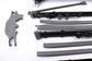 2014-20 Toyota Sienna LE Rear RH and LH Side 2nd Row Seat Sliding Track Rail Set - Alshned Auto Parts