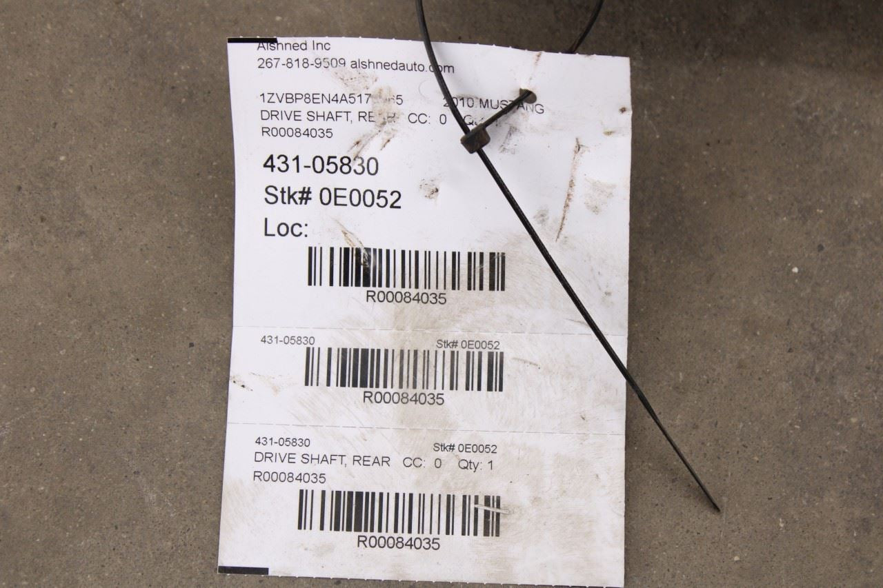 2005-2010 Ford Mustang Conv V6 4.0L AT Rear Drive Shaft Propeller AR33-4602-BA - Alshned Auto Parts
