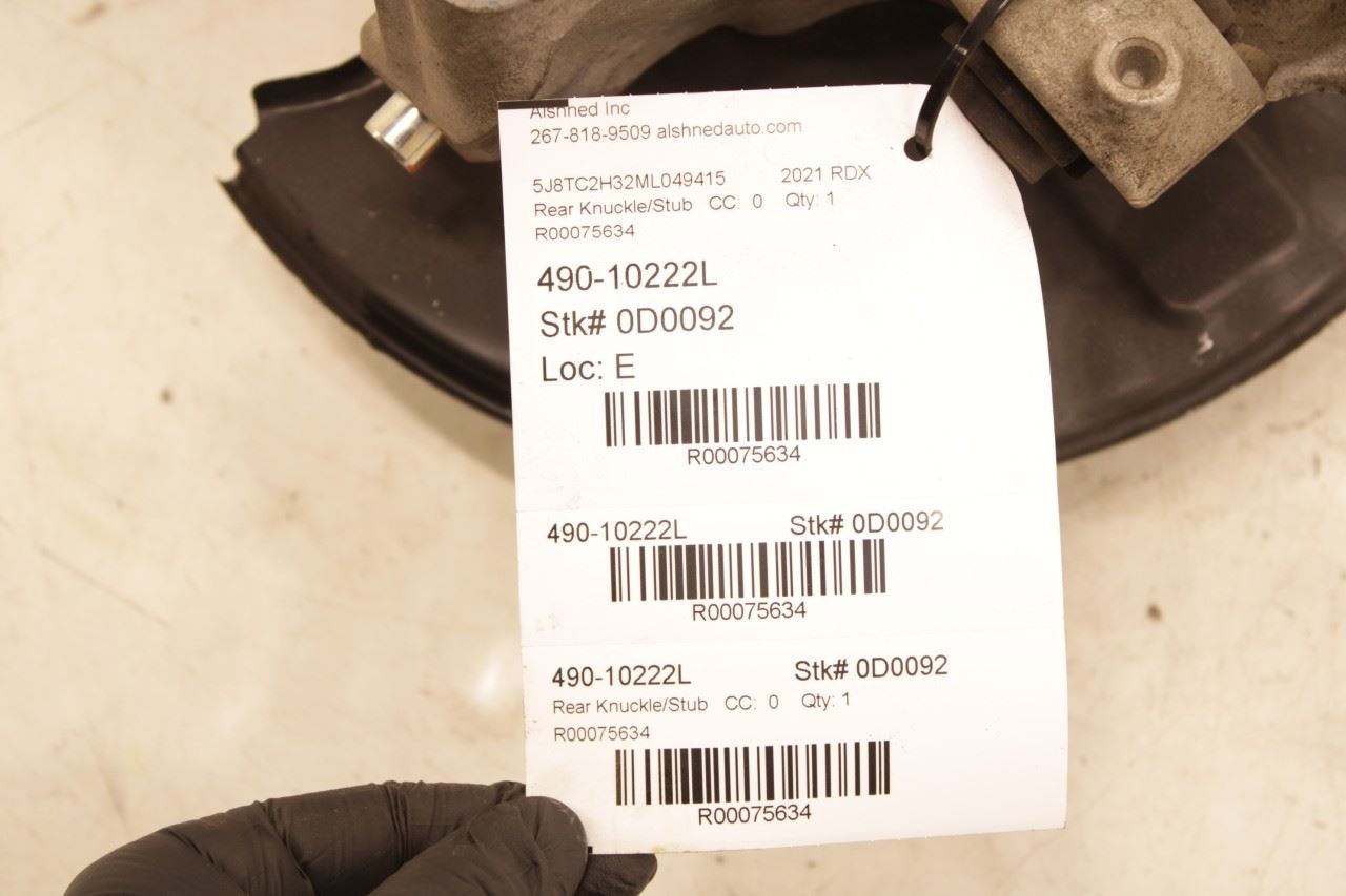 2019-25 Acura RDX SH-AWD Rear Left Driver Side Spindle Knuckle Hub 52215-TJB-A03 - Alshned Auto Parts