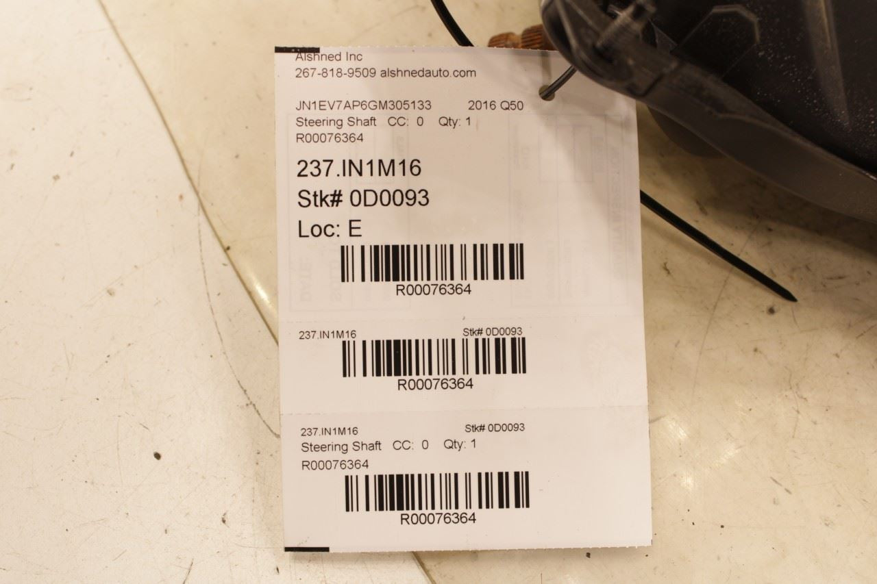 2016-24 Infiniti Q50 Premium Steering Column Intermediate Shaft Adaptive Clutch - Alshned Auto Parts
