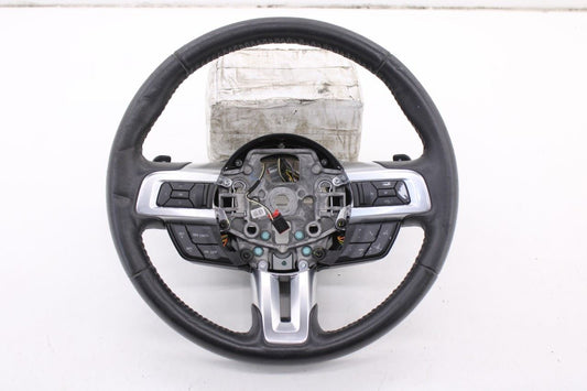 15-23 Ford Mustang Convertible V6 3.7L Steering Wheel Leather w/ Control Buttons - Alshned Auto Parts